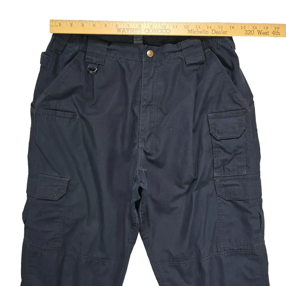 5.11 Tactical Pants Mens 36X34 Blue Straight Fit Canvas Outdoor Workwear